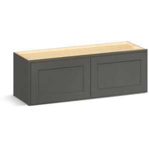 RELIABILT Parkstone II Wall Cabinet, Slate Stained, 36" W, 2 Doors, Fully Assembled - 641463 | Lowe's Pro Supply